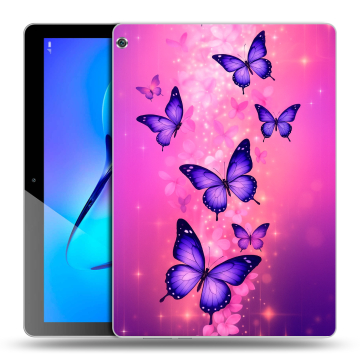 Силиконовый чехол на Huawei MediaPad M3 Lite 10 с принтом Бабочки
