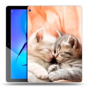 Силиконовый чехол на Huawei MediaPad M3 Lite 10 с принтом Котята