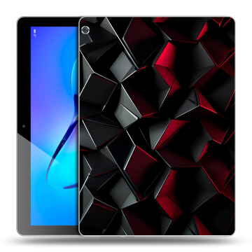 Силиконовый чехол на Huawei MediaPad M3 Lite 10 с принтом Абстракция