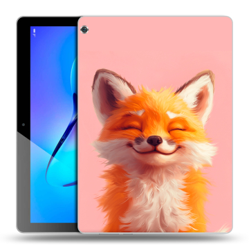 Силиконовый чехол на Huawei MediaPad M3 Lite 10 с принтом милая лиса