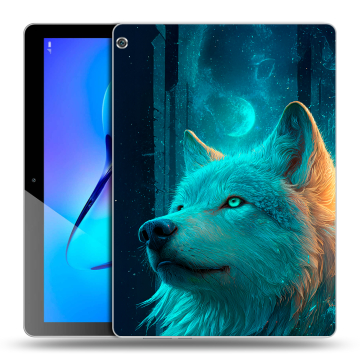 Силиконовый чехол на Huawei MediaPad M3 Lite 10 с принтом бабочки саккура