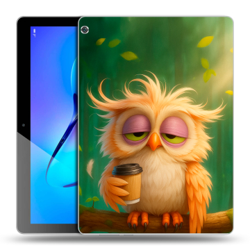 Силиконовый чехол на Huawei MediaPad M3 Lite 10 с принтом сова