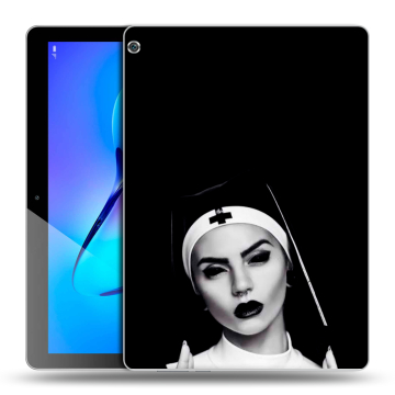 Силиконовый чехол на Huawei MediaPad M3 Lite 10 с принтом монашка Силиконовый чехол на Huawei MediaPad M3 Lite 10 с принтом монашка