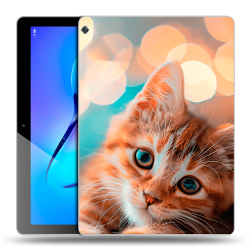 Силиконовый чехол на Huawei MediaPad M3 Lite 10 с принтом котик Силиконовый чехол на Huawei MediaPad M3 Lite 10 с принтом котик