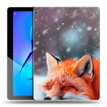 Силиконовый чехол на Huawei MediaPad M3 Lite 10 с принтом лиса Силиконовый чехол на Huawei MediaPad M3 Lite 10 с принтом лиса