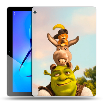 Силиконовый чехол на Huawei MediaPad M3 Lite 10 с принтом Шрек Shrek