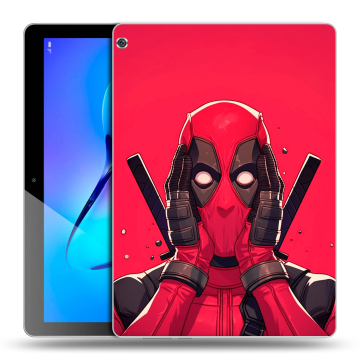Силиконовый чехол на Huawei MediaPad M3 Lite 10 с принтом Дедпул Deadpool