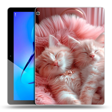 Силиконовый чехол на Huawei MediaPad M3 Lite 10 с принтом котята котики Силиконовый чехол на Huawei MediaPad M3 Lite 10 с принтом котята котики