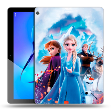Силиконовый чехол на Huawei MediaPad M3 Lite 10 с принтом Холодное сердце Frozen