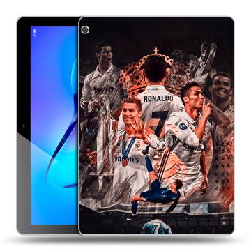 Силиконовый чехол на Huawei MediaPad M3 Lite 10 с принтом Реал Роналдо Real Ronaldo Силиконовый чехол на Huawei MediaPad M3 Lite 10 с принтом Реал Роналдо Real Ronaldo