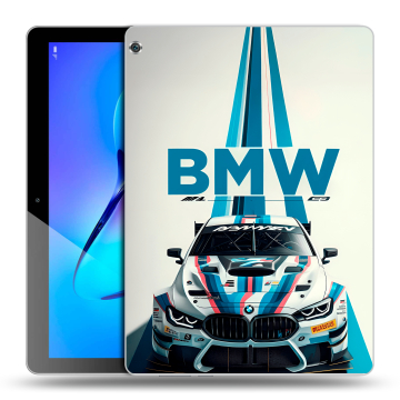 Силиконовый чехол на Huawei MediaPad M3 Lite 10 с принтом БМВ BMW