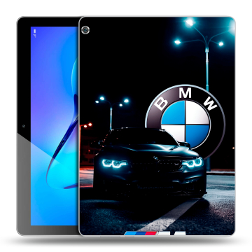 Силиконовый чехол на Huawei MediaPad M3 Lite 10 с принтом БМВ BMW Силиконовый чехол на Huawei MediaPad M3 Lite 10 с принтом БМВ BMW