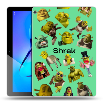 Силиконовый чехол на Huawei MediaPad M3 Lite 10 с принтом Шрек Shrek