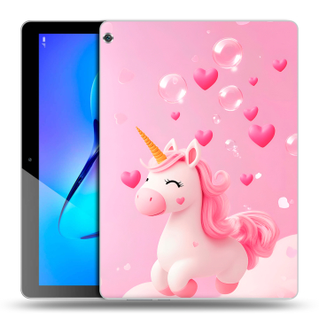 Силиконовый чехол на Huawei MediaPad M3 Lite 10 с принтом Единорог