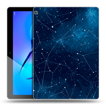 Силиконовый чехол на Huawei MediaPad M3 Lite 10 с принтом Космос звезды