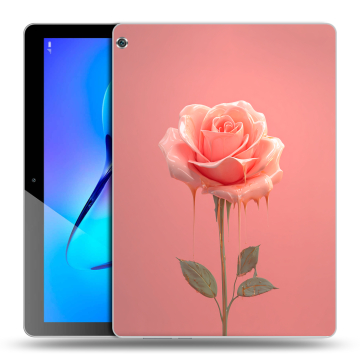 Силиконовый чехол на Huawei MediaPad M3 Lite 10 с принтом Розовая роза