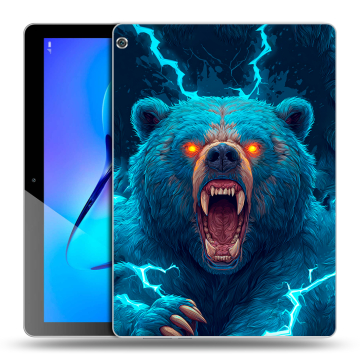 Силиконовый чехол на Huawei MediaPad M3 Lite 10 с принтом Медведь
