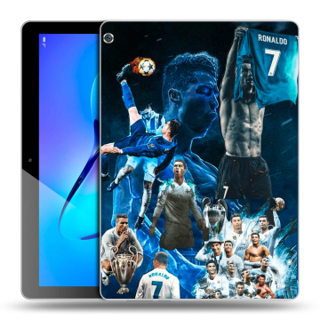 Силиконовый чехол на Huawei MediaPad M3 Lite 10 с принтом Реал Роналдо Силиконовый чехол на Huawei MediaPad M3 Lite 10 с принтом Реал Роналдо