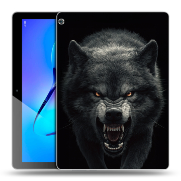 Силиконовый чехол на Huawei MediaPad M3 Lite 10 с принтом Волк