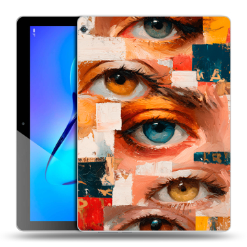 Силиконовый чехол на Huawei MediaPad M3 Lite 10 с принтом Модный принт