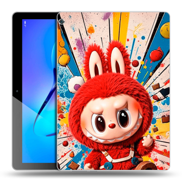 Силиконовый чехол на Huawei MediaPad M3 Lite 10 с принтом Labubu Лабубу