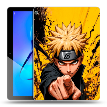 Силиконовый чехол на Huawei MediaPad M3 Lite 10 с принтом Naruto Наруто