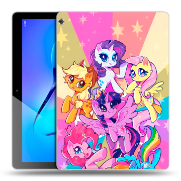 Силиконовый чехол на Huawei MediaPad M3 Lite 10 с принтом My little pony Дружба чудо