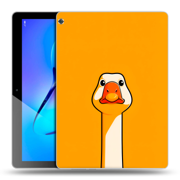 Силиконовый чехол на Huawei MediaPad M3 Lite 10 с принтом Смешная утка