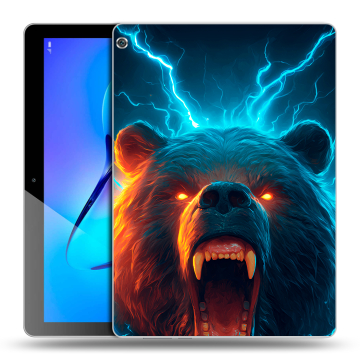 Силиконовый чехол на Huawei MediaPad M3 Lite 10 с принтом Медведь