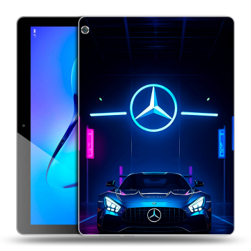Силиконовый чехол на Huawei MediaPad M3 Lite 10 с принтом Mercedes Мерседес