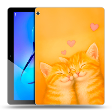Силиконовый чехол на Huawei MediaPad M3 Lite 10 с принтом Милые котята