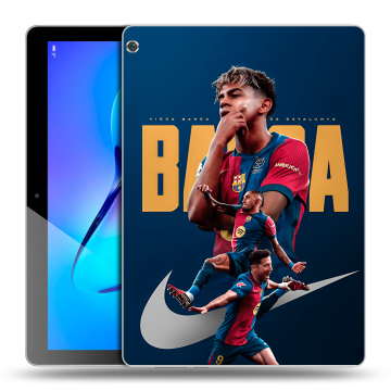 Силиконовый чехол на Huawei MediaPad M3 Lite 10 с принтом Барселона Barca Yamal 