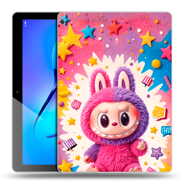 Силиконовый чехол на Huawei MediaPad M3 Lite 10 с принтом Labubu Лабубу