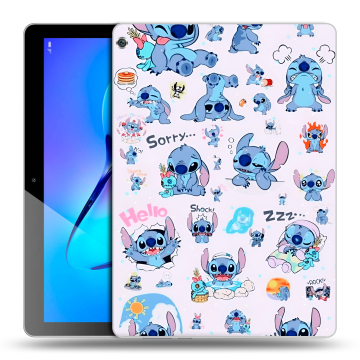 Силиконовый чехол на Huawei MediaPad M3 Lite 10 с принтом Лило и Стич Силиконовый чехол на Huawei MediaPad M3 Lite 10 с принтом Лило и Стич