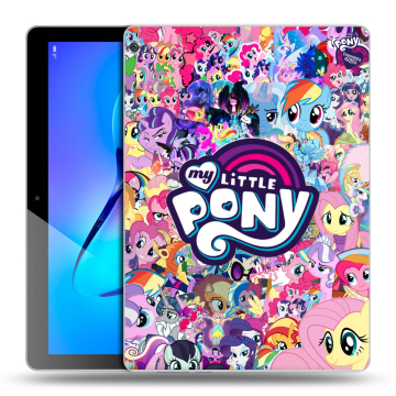 Силиконовый чехол на Huawei MediaPad M3 Lite 10 с принтом My little pony Дружба чудо