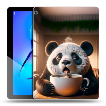 Силиконовый чехол на Huawei MediaPad M3 Lite 10 с принтом смешная панда Силиконовый чехол на Huawei MediaPad M3 Lite 10 с принтом смешная панда