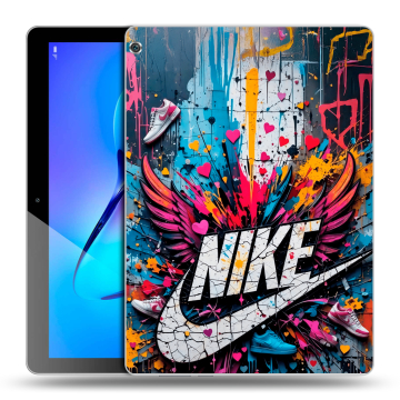 Силиконовый чехол на Huawei MediaPad M3 Lite 10 с принтом Nike Найк