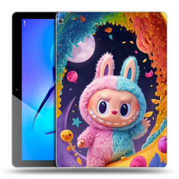 Силиконовый чехол на Huawei MediaPad M3 Lite 10 с принтом Labubu Лабубу