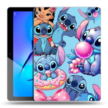 Силиконовый чехол на Huawei MediaPad M3 Lite 10 с принтом Лило и Стич Силиконовый чехол на Huawei MediaPad M3 Lite 10 с принтом Лило и Стич