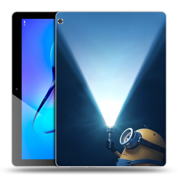 Силиконовый чехол на Huawei MediaPad M3 Lite 10 с принтом Миньоны