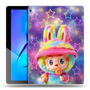 Силиконовый чехол на Huawei MediaPad M3 Lite 10 с принтом Labubu Лабубу