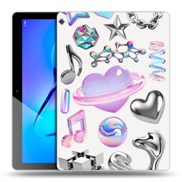 Силиконовый чехол на Huawei MediaPad M3 Lite 10 с принтом Y2K Силиконовый чехол на Huawei MediaPad M3 Lite 10 с принтом Y2K