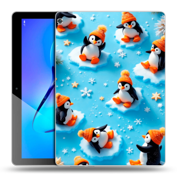 Силиконовый чехол на Huawei MediaPad M3 Lite 10 с принтом Новый год