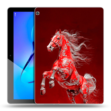 Силиконовый чехол на Huawei MediaPad M3 Lite 10 с принтом Новый год