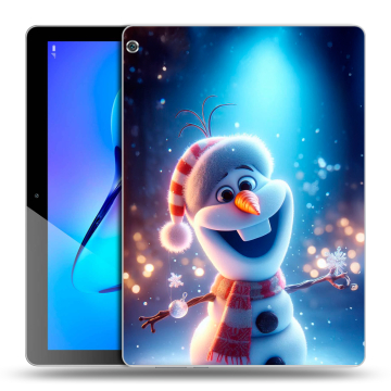 Силиконовый чехол на Huawei MediaPad M3 Lite 10 с принтом Новый год