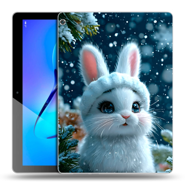 Силиконовый чехол на Huawei MediaPad M3 Lite 10 с принтом Новый год