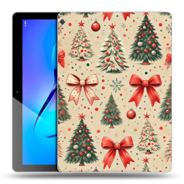 Силиконовый чехол на Huawei MediaPad M3 Lite 10 с принтом Новый год