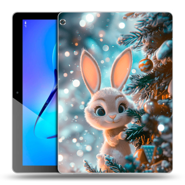 Силиконовый чехол на Huawei MediaPad M3 Lite 10 с принтом Новый год