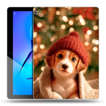 Силиконовый чехол на Huawei MediaPad M3 Lite 10 с принтом Новый год