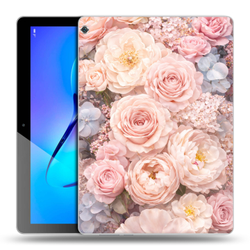 Силиконовый чехол на Huawei MediaPad M3 Lite 10 с принтом женский